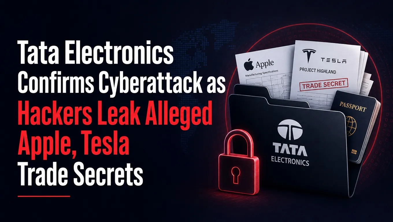 Tata Electronics Confirms Cyberattack as Hackers Leak Alleged Apple, Tesla Trade Secrets