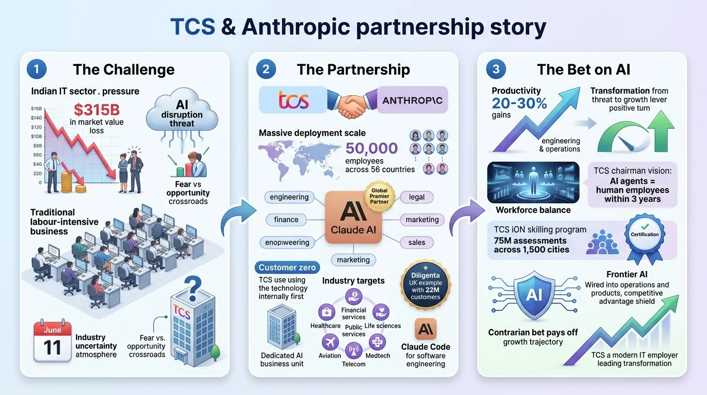 TCS Partners With Anthropic to Put Claude in the Hands of 50,000 Employees