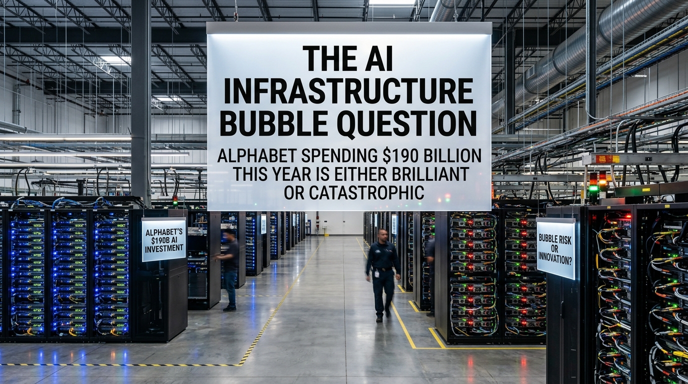 The AI Infrastructure Bubble Question — Alphabet Spending $190 Billion This Year Is Either Brilliant or Catastrophic