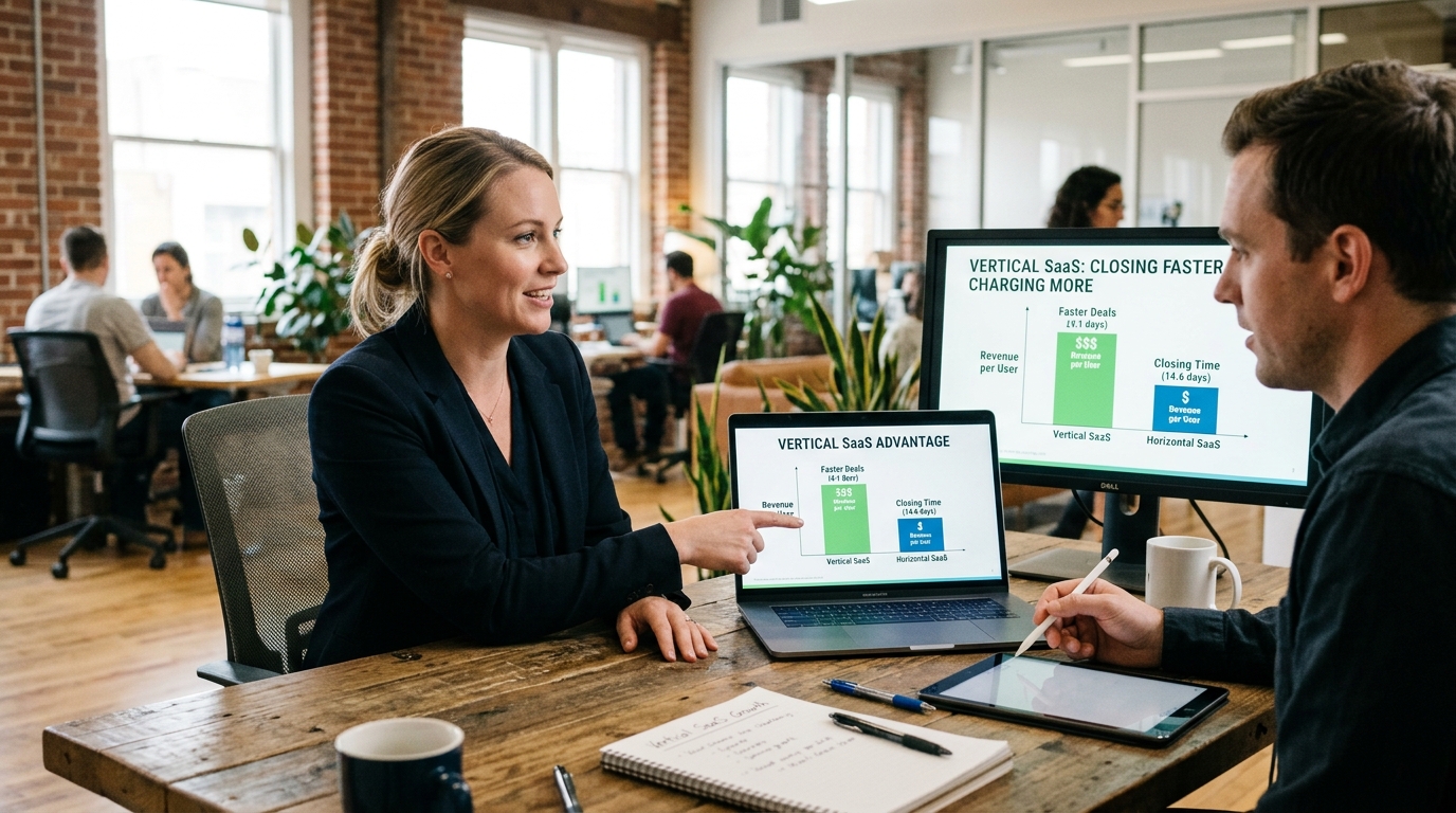 Vertical SaaS Startups Are Closing Faster and Charging More Than Horizontal Competitors