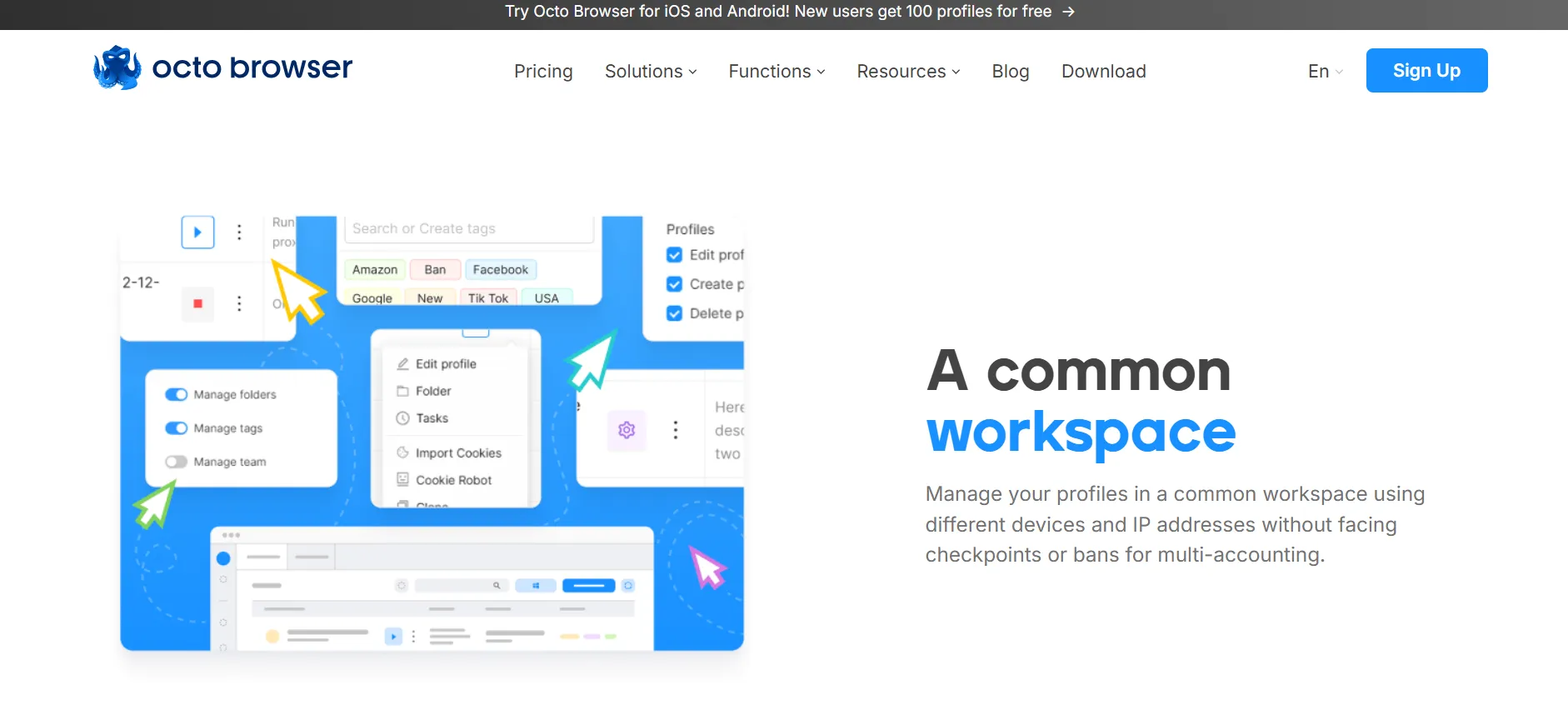 Octo Browser Teamwork